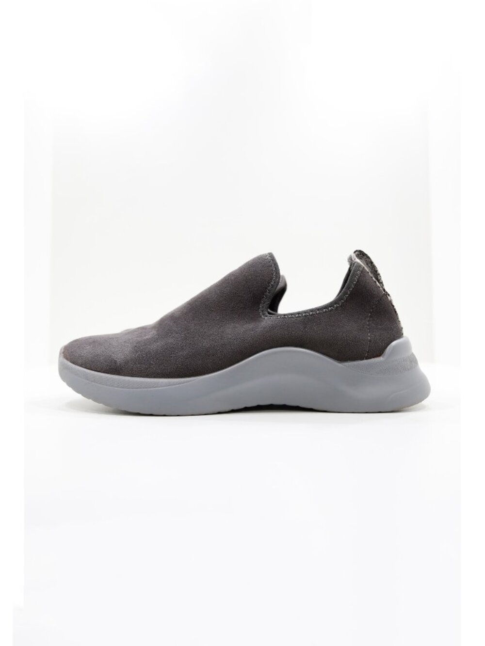 Seven7 Electra Gray Suede Lightweight Comfort Slip On Sneakers - Women's 9